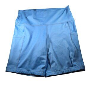 CVG shorts blue M exercise fitness yoga running biking women workout